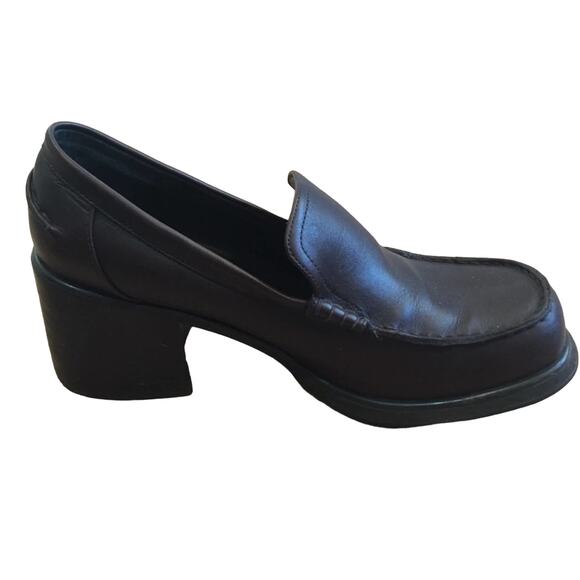Vintage Prima Royale 9.5M Dark Brown  Heel shoe - Picture 1 of 7